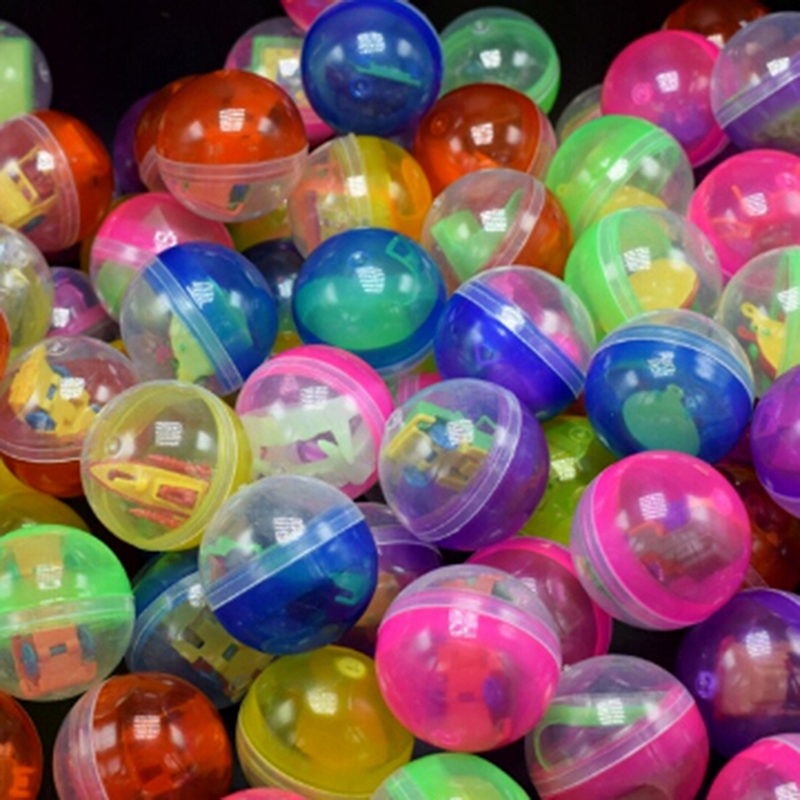 Kids Toys Vending Machine - 10pcs/set Transparent Plastic Surprise Toy Ball