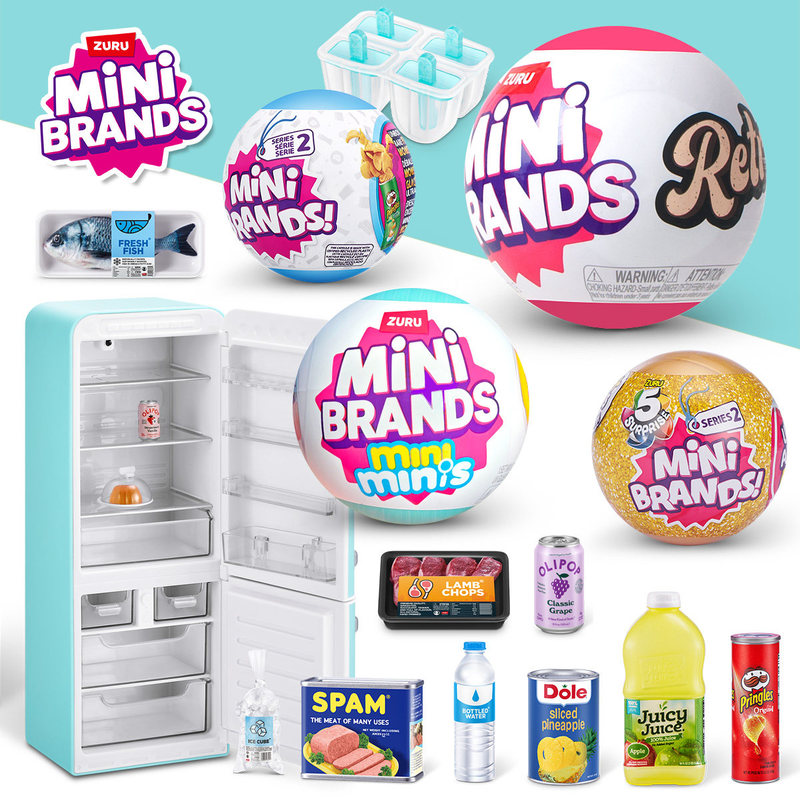 Kids Toys Home - ZURU MINI BRANDS Realistic Miniature Refrigerator