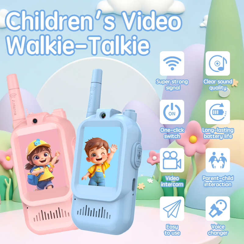 Toys For Kids Video - 2 Pack Rechargeable Video Walkie Talkies