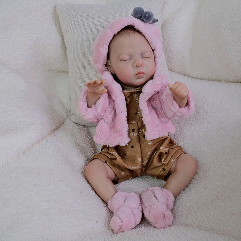 Kids Toys New Born - 12inch Silicone Reborn Baby Doll Luna
