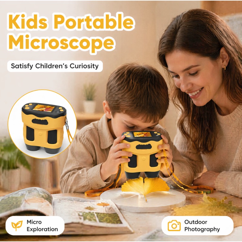 4K 1000X Microscope Camera Dig - Kids Toys Top View 评论和价格
