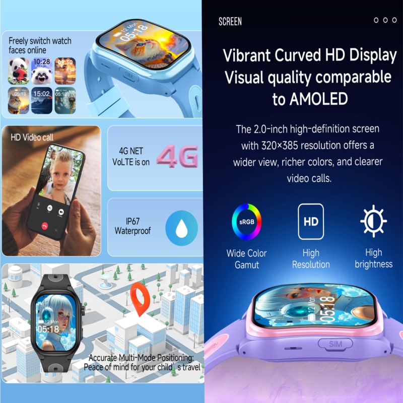 Kids 4G Smartwatch with 2.0 In - Kids Toys Youtube 评论和价格
