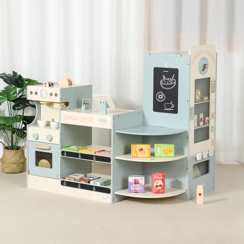 Kids Wooden Grocery Store Play - Kids Toys Vending Machine 评论和价格