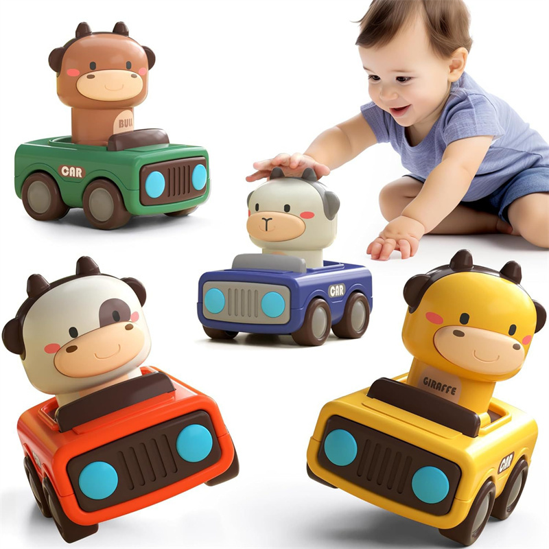 Animal Push and Go Car Toy, Du - Kids Toys Vehicle 评论和价格
