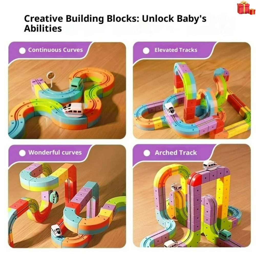 Electric Magnetic Track Set wi - Kids Toys Vehicle 评论和价格