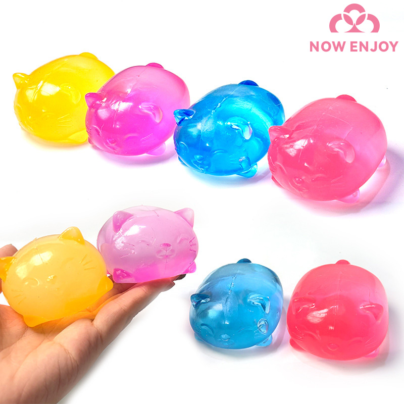 NOW ENJOY 1PC Gummy Cat Squish - Kids Toys Now 评论和价格