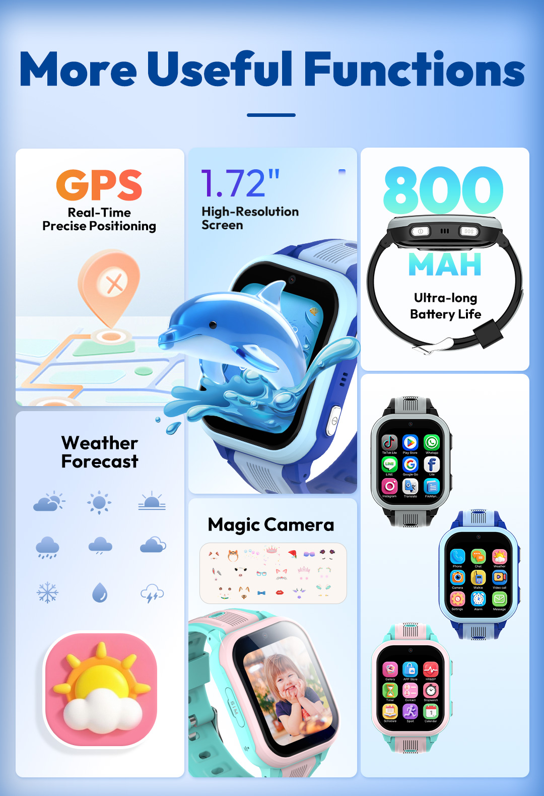Wonlex 4G Kids Smart Watch KT4 - Kids Toys Youtube 评论和价格