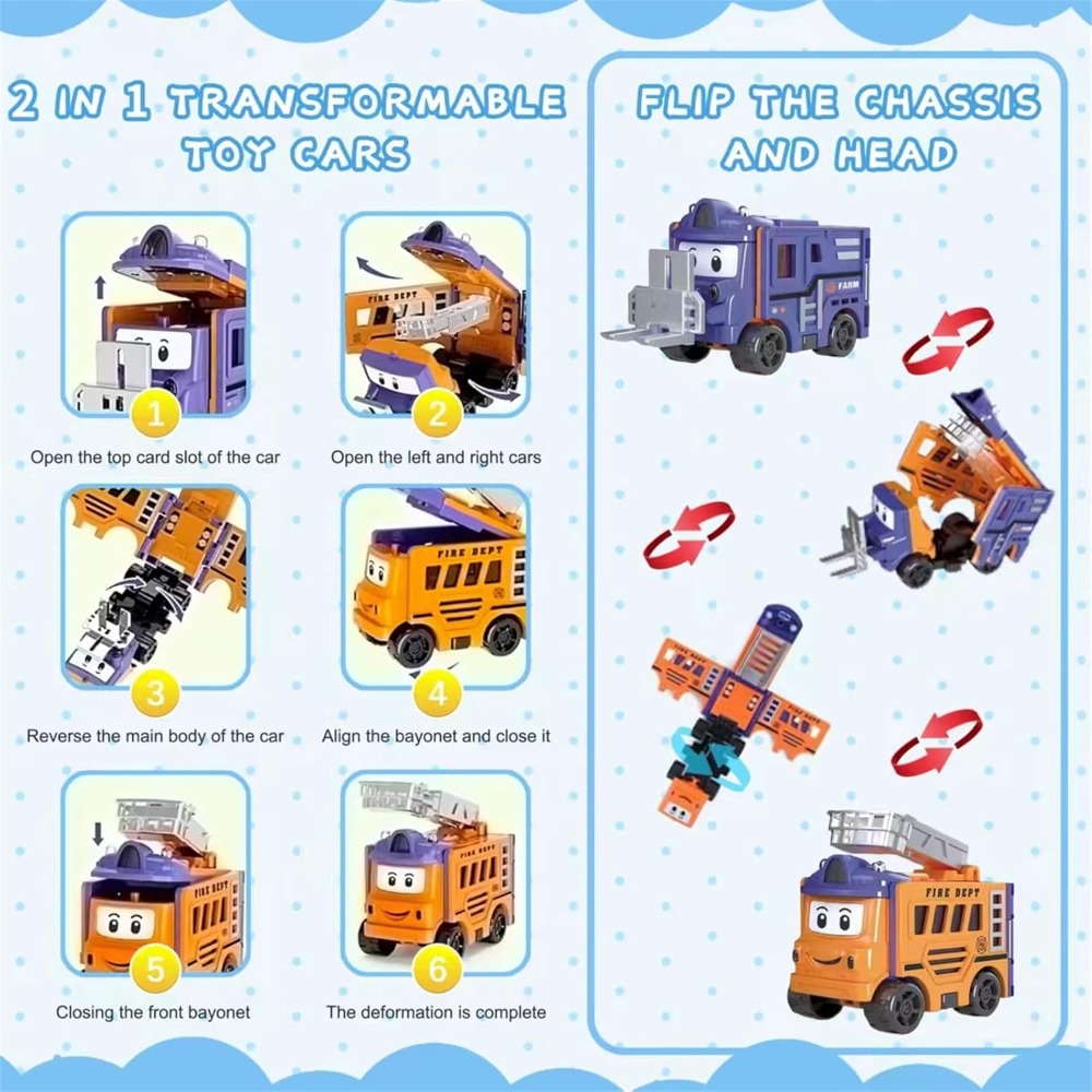 Flip Racers Transformable Cars - Kids Toys Vehicle 评论和价格