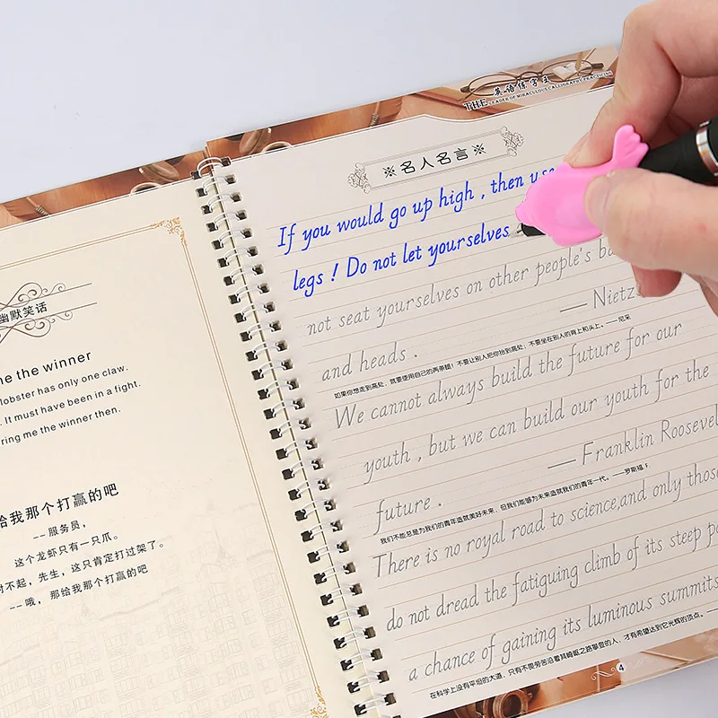 Reusable English copybook for  - Kids Toys Now 评论和价格