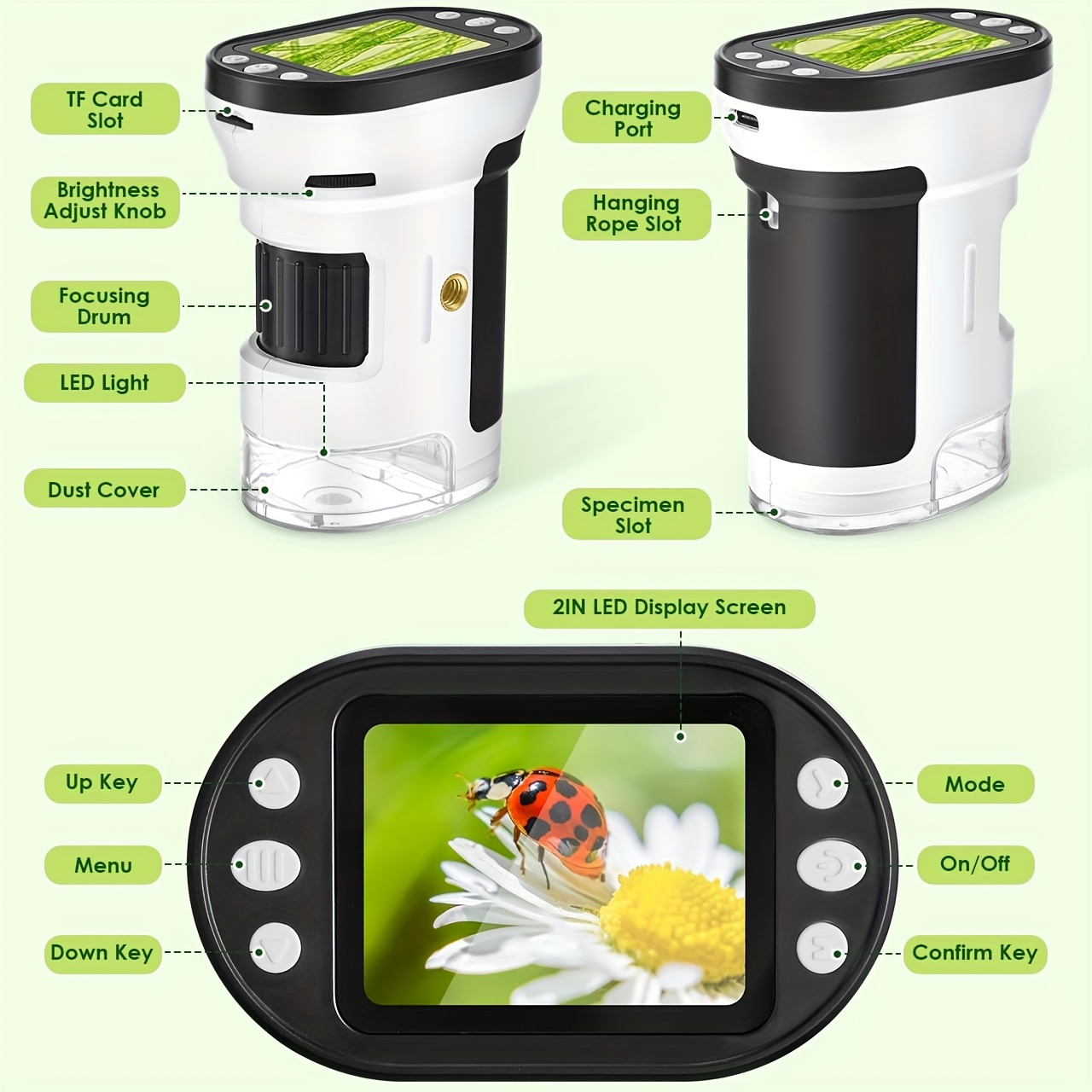 Kids Microscope Biological Kit - Toys For Kids Video 评论和价格