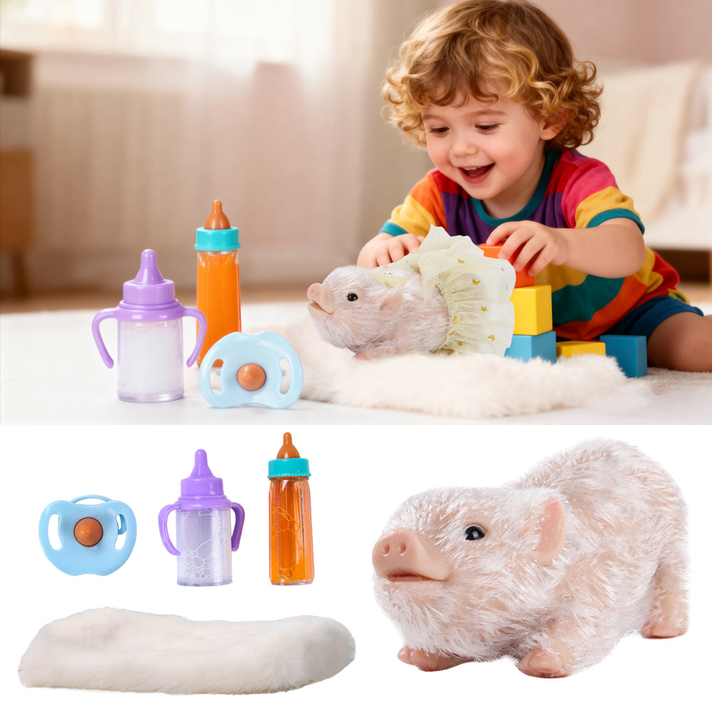 Mini Silicone Animal Piggy Bab - Kids Toys New Born 评论和价格