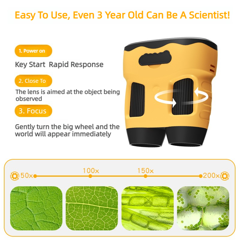 4K Microscope Camera 1000X Han - Kids Toys Top View 评论和价格