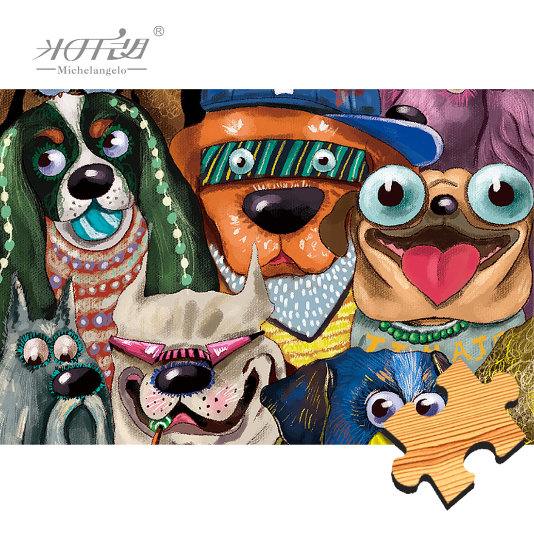 Michelangelo Wooden Jigsaw Puz - Kids Toys Under 1000 评论和价格