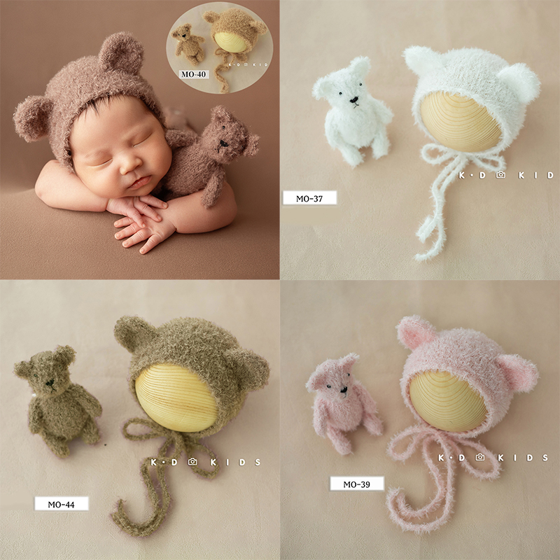 Cute Baby Bear Hat Doll Plush  - Kids Toys New Born 评论和价格