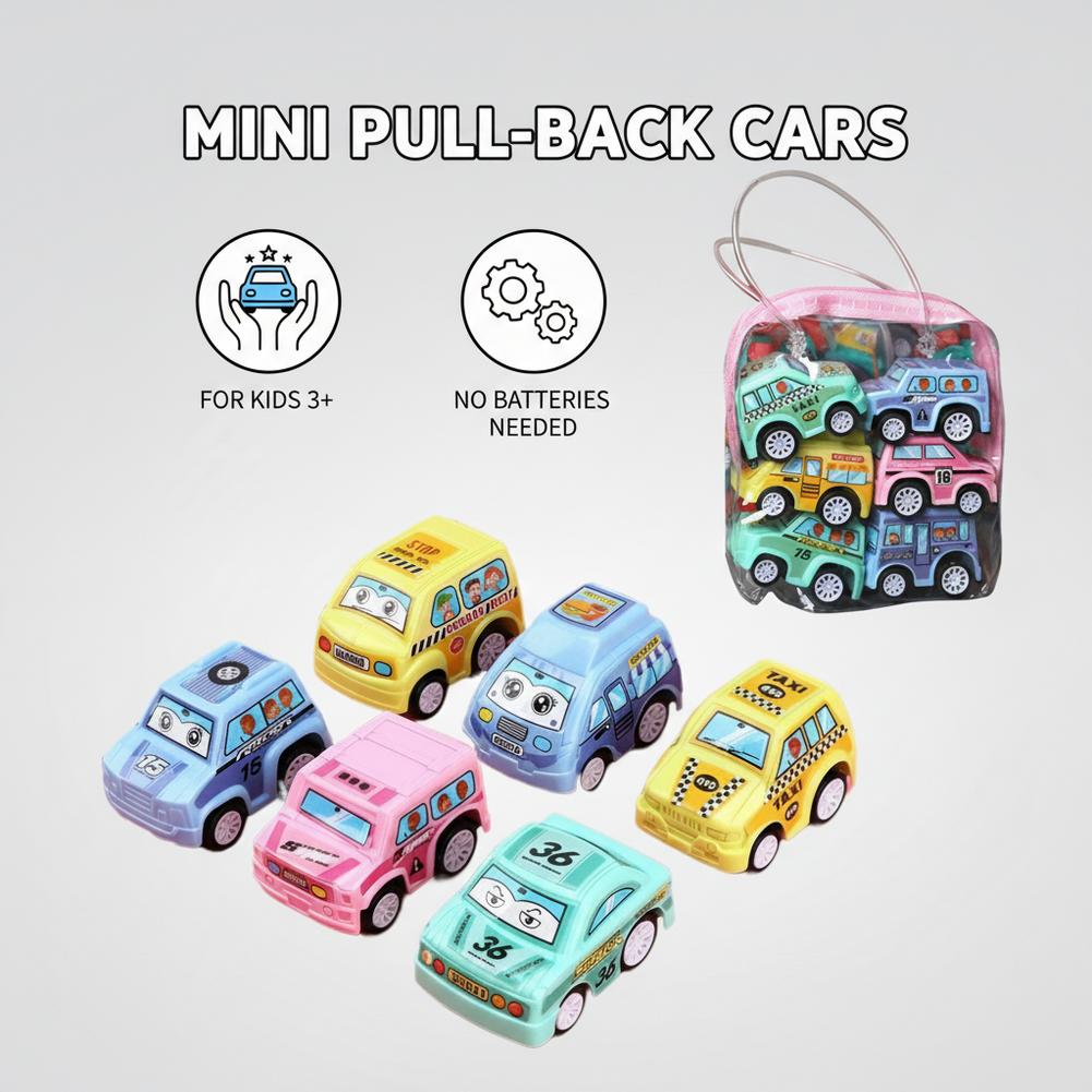 6pcs Car Model Toy Pull Back C - Kids Toys Vehicle 评论和价格