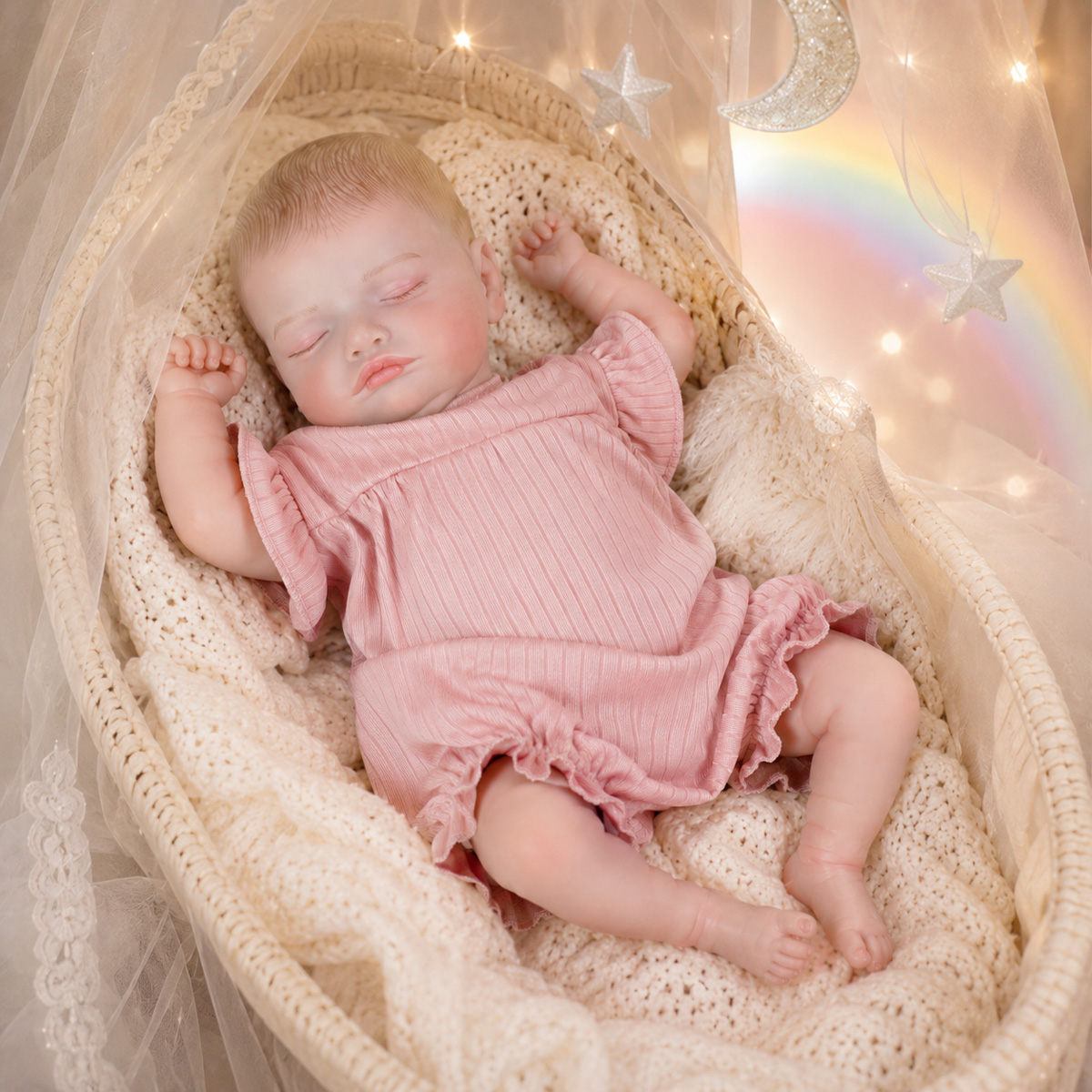 50CM Lifelike Reborn Baby Cute - Kids Toys New Born 评论和价格