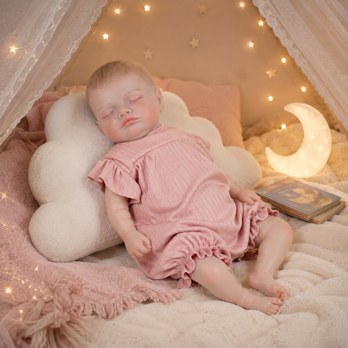 50CM Lifelike Reborn Baby Cute - Kids Toys New Born 评论和价格