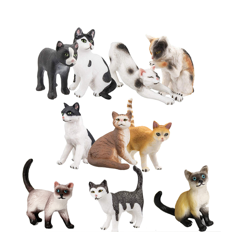 Cat Model Toys Farm Animals Mi - Kids Toys Under 1 Year 评论和价格