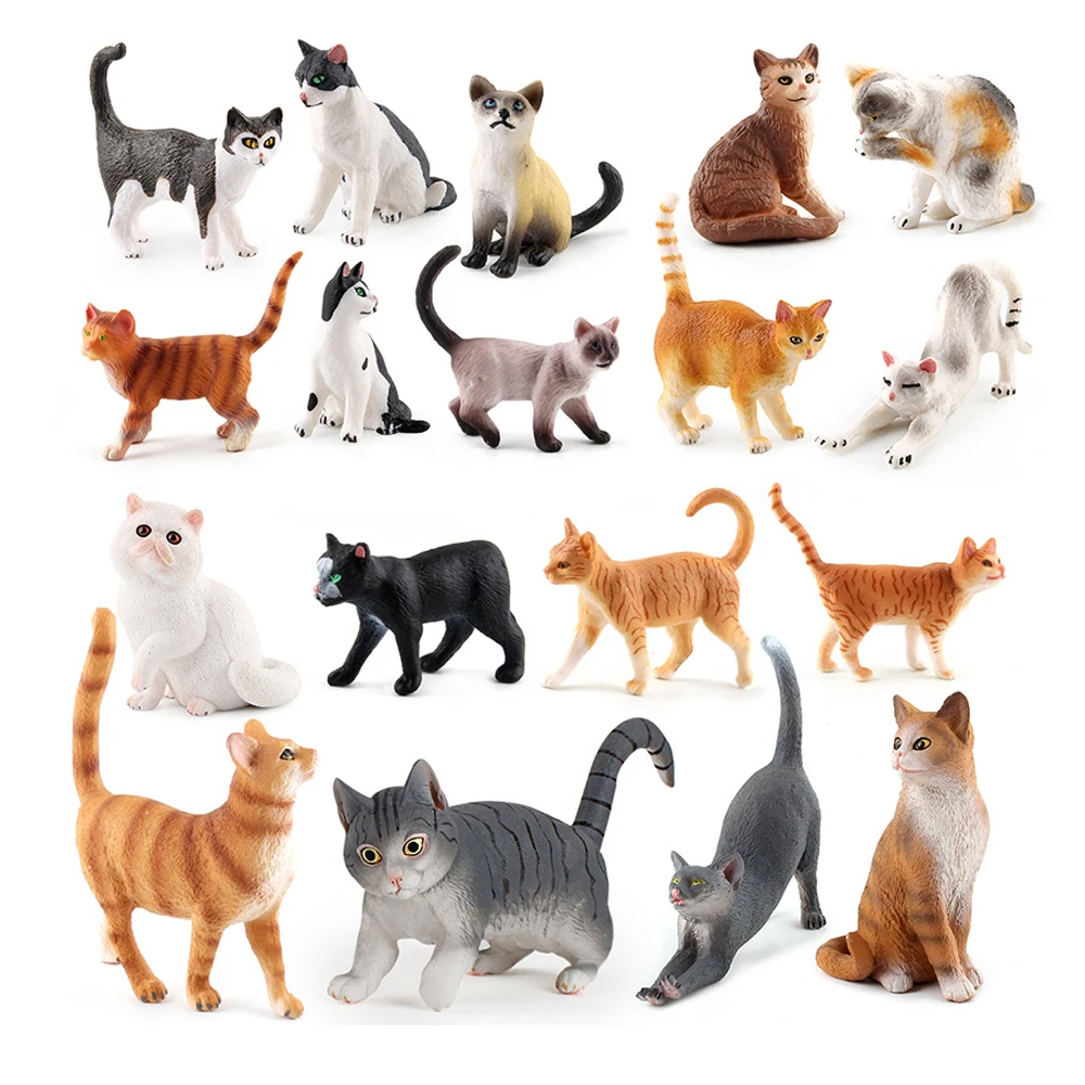 Cat Model Toys Farm Animals Mi - Kids Toys Under 1 Year 评论和价格