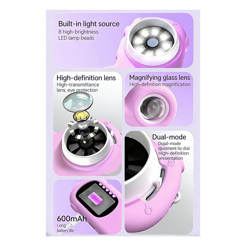 FBIL-2 In 1 Microscope For Kid - Toys For Kids Video 评论和价格