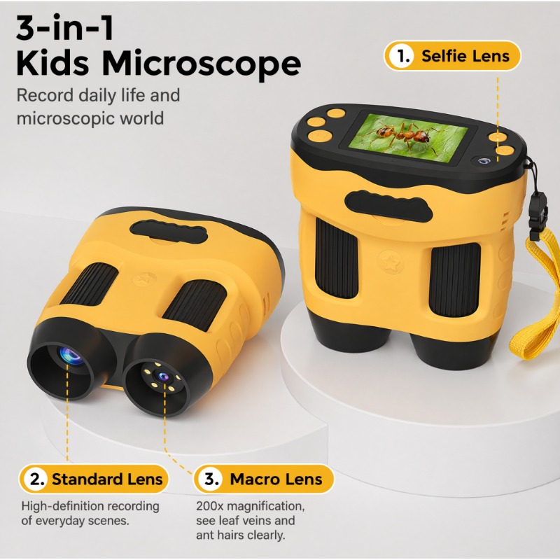 Microscope Camera 4K 1000X Dig - Kids Toys Top View 评论和价格