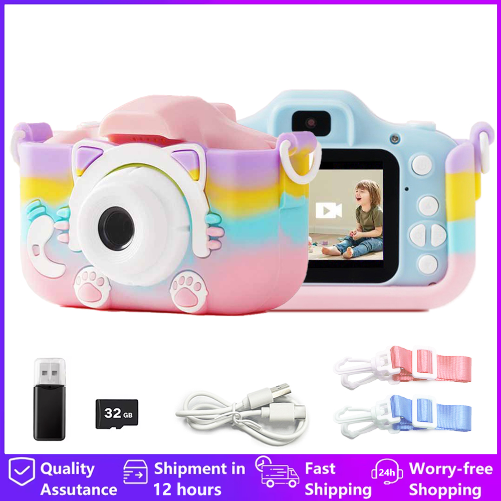 Kids Camera Toys HD 1080P Cat  - Kids Toys Top View 评论和价格