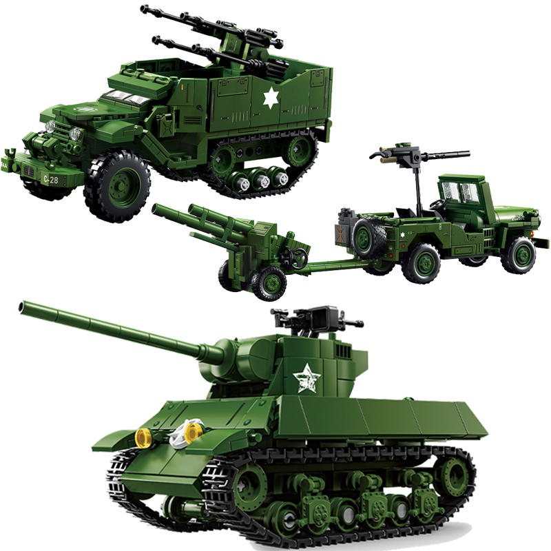 US Military Tank Series Buildi - Kids Toys Jeep 评论和价格