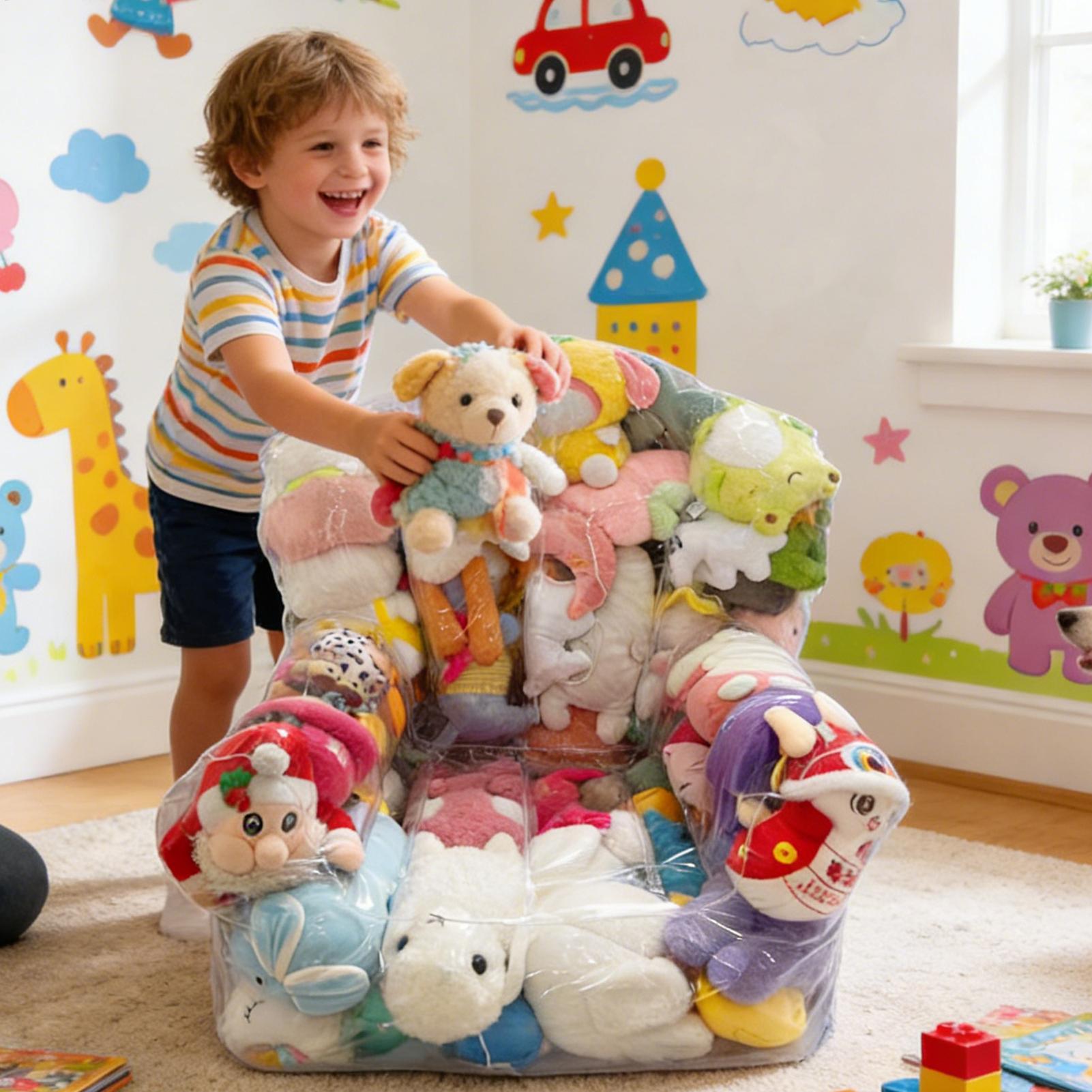 Clear Stuffed Animal Bean Bag  - Kids Toys Home 评论和价格
