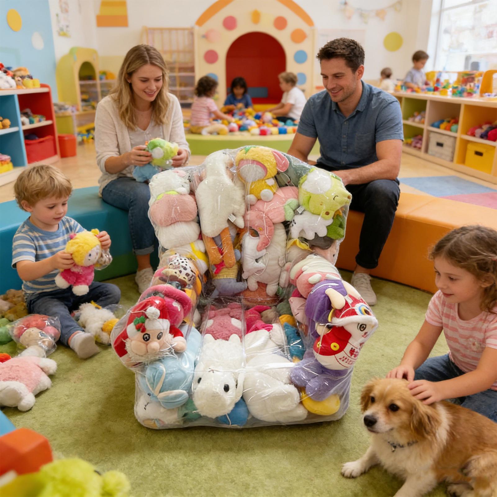 Clear Stuffed Animal Bean Bag  - Kids Toys Home 评论和价格