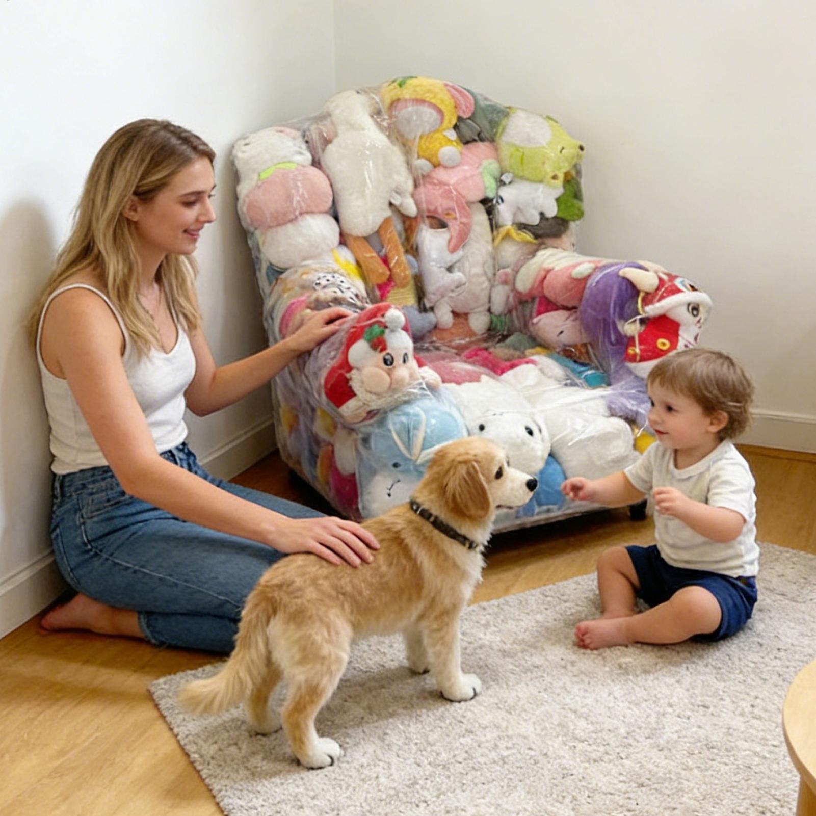 Clear Stuffed Animal Bean Bag  - Kids Toys Home 评论和价格