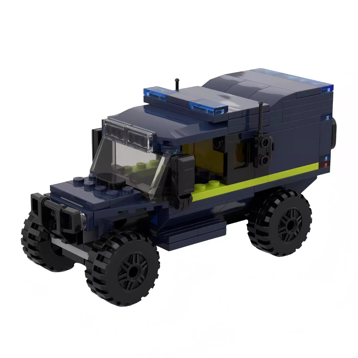 MOC Police Multi-Purpose SUV V - Kids Toys Jeep 评论和价格
