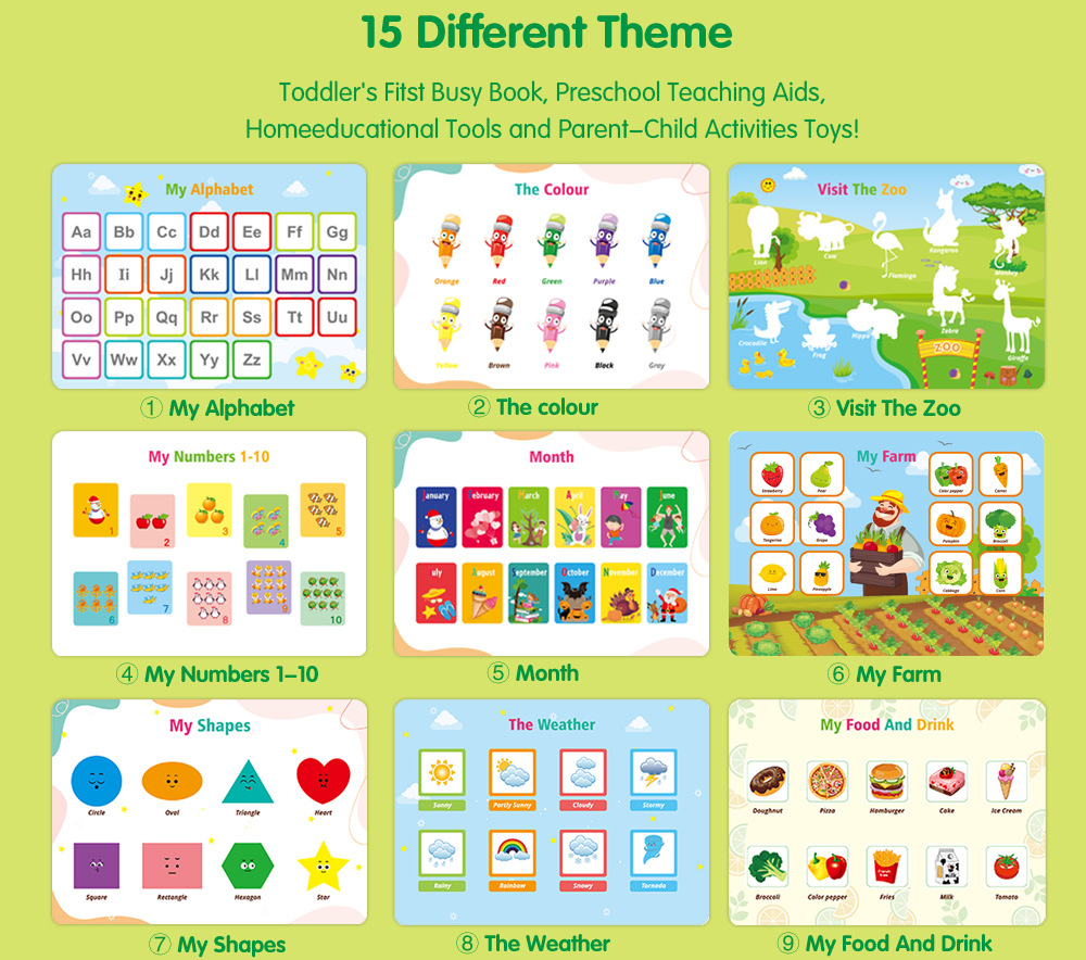 Busy Book for Kids 2-5 Years P - Kids Toys Now 评论和价格